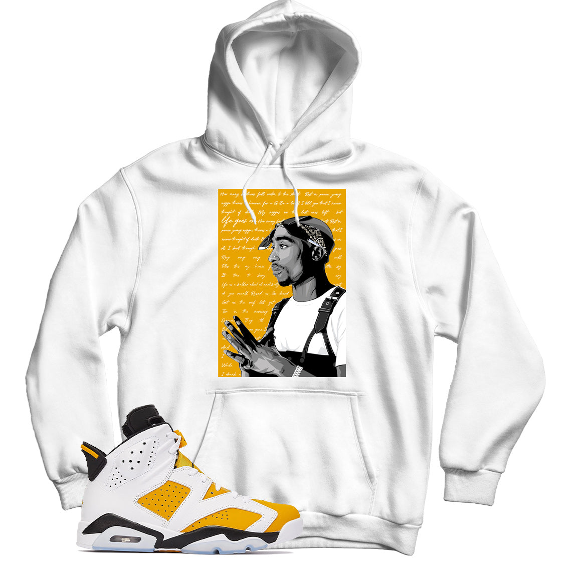 Jordan 6 Yellow Ochre hoodie