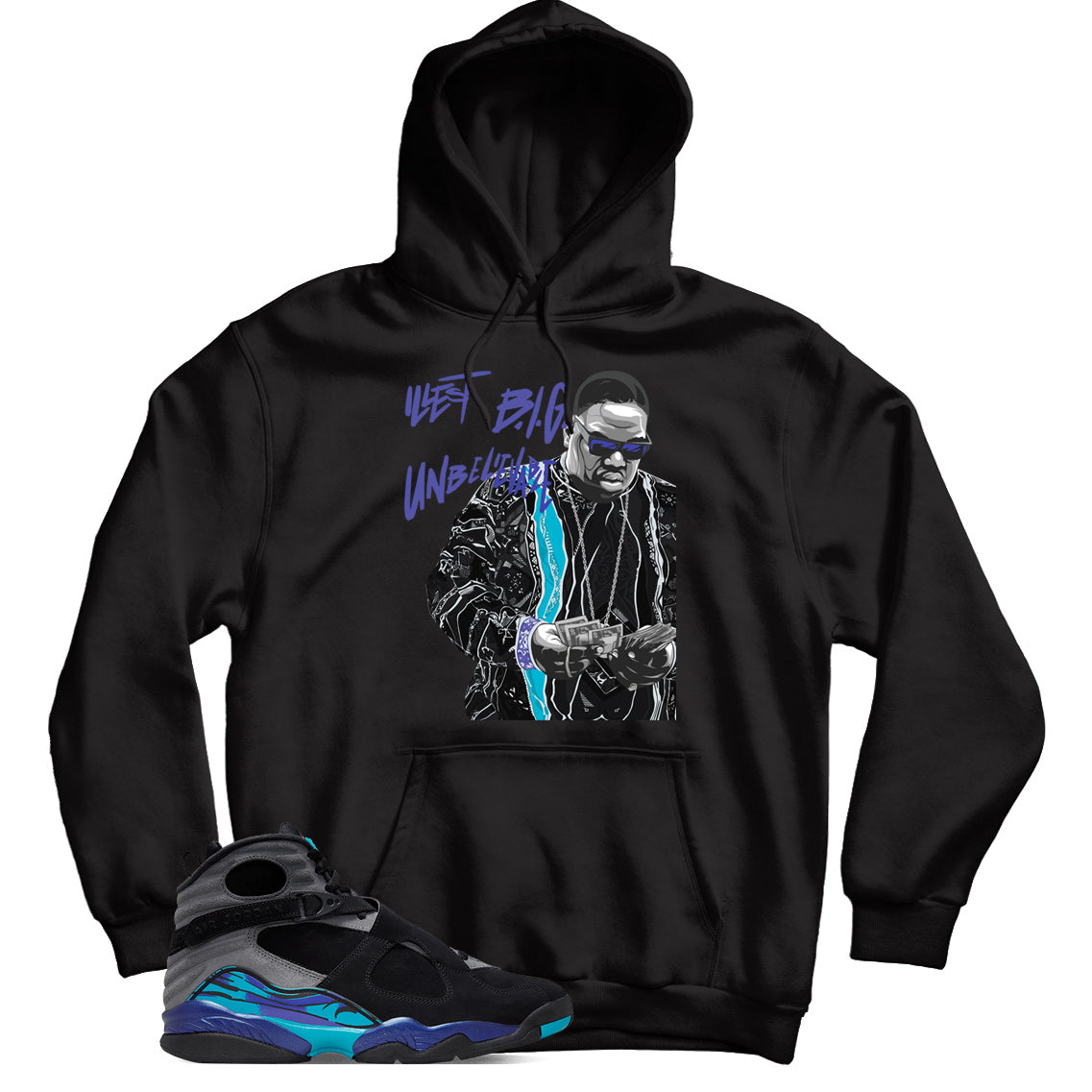 Hoodie Match Jordan 8 Aqua