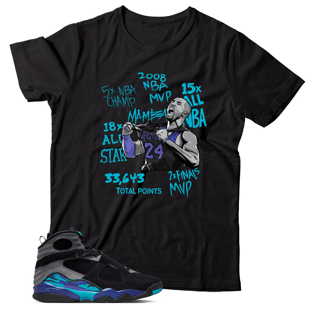 Shirt Match Jordan 8 Aqua
