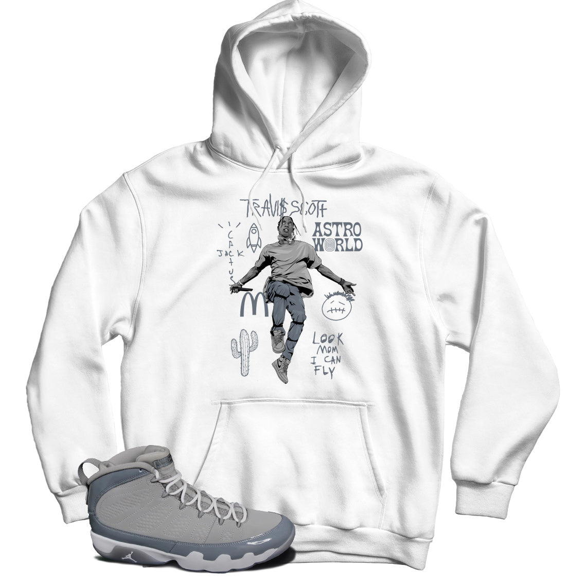 Jordan 9 Cool Grey hoodie
