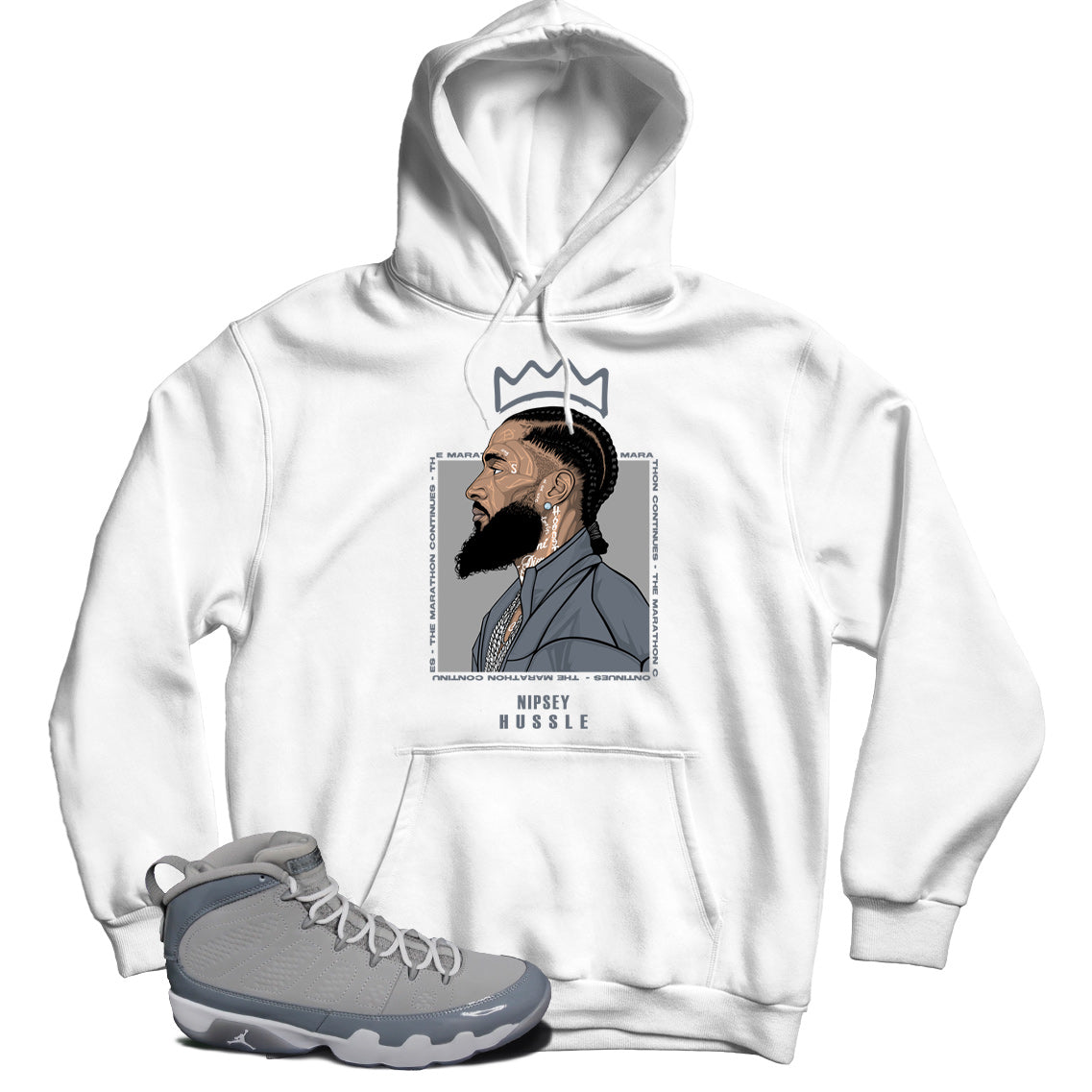 Jordan 9 Cool Grey hoodie