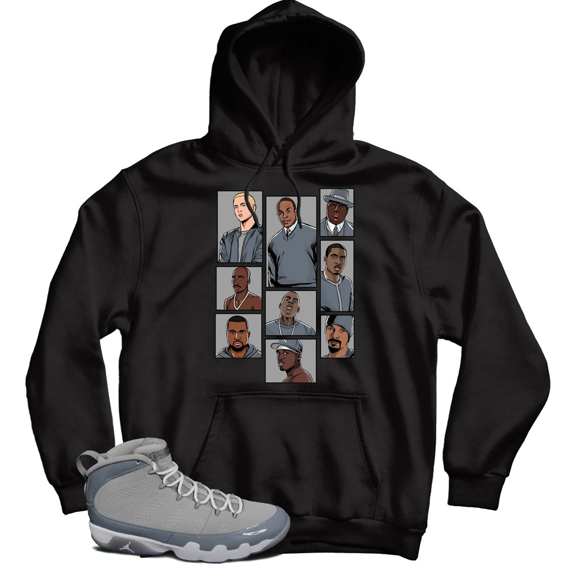 Jordan 9 Cool Grey hoodie