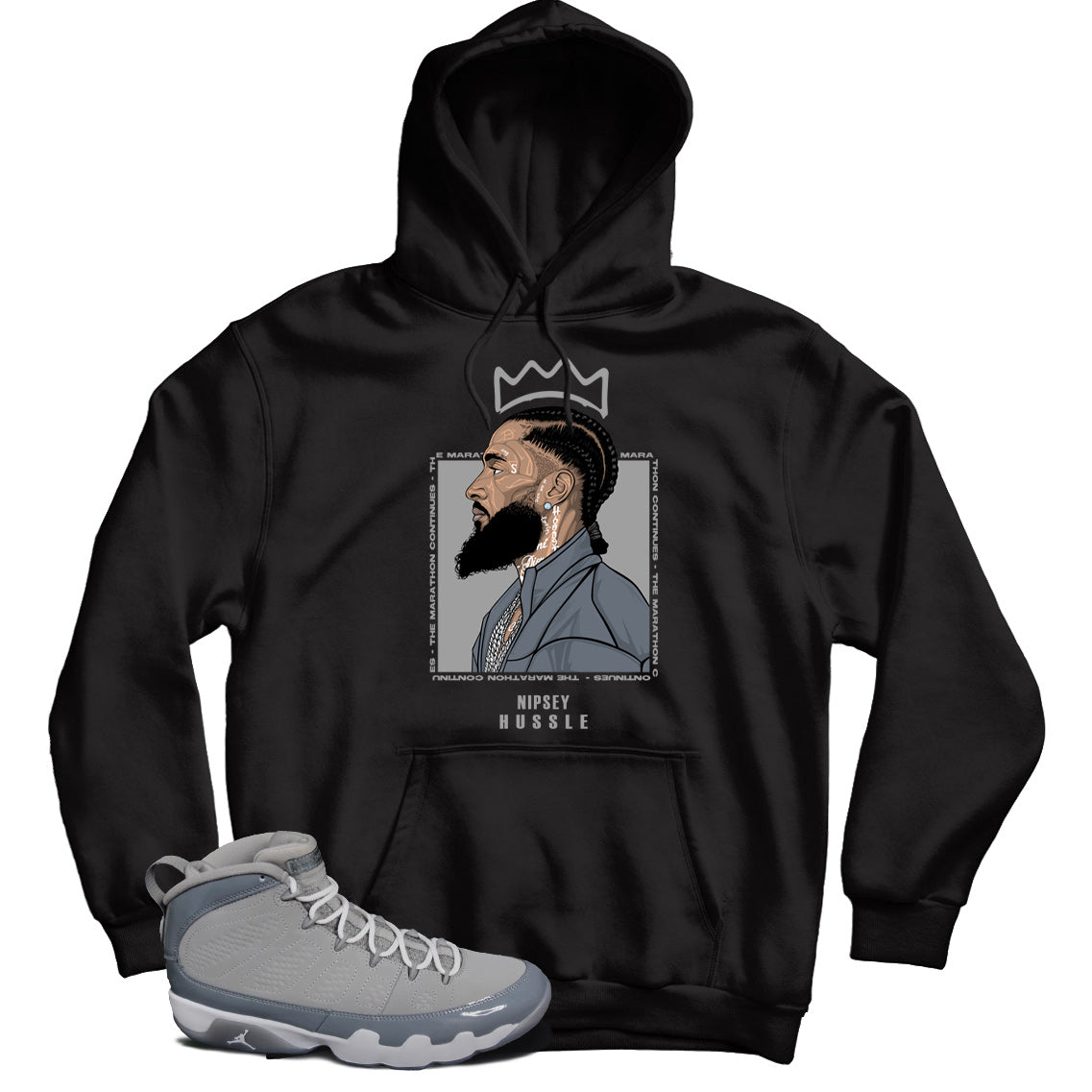 Jordan 9 Cool Grey hoodie