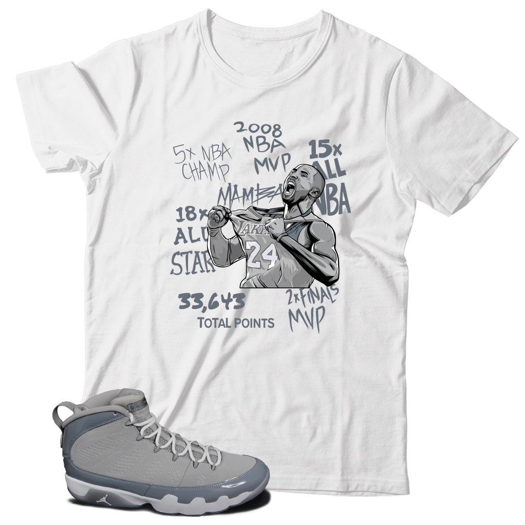 Jordan 9 Cool Grey shirt