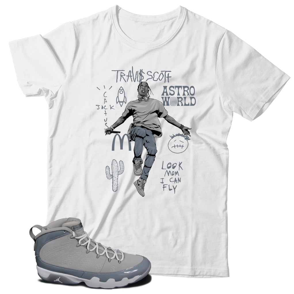Jordan 9 Cool Grey shirt
