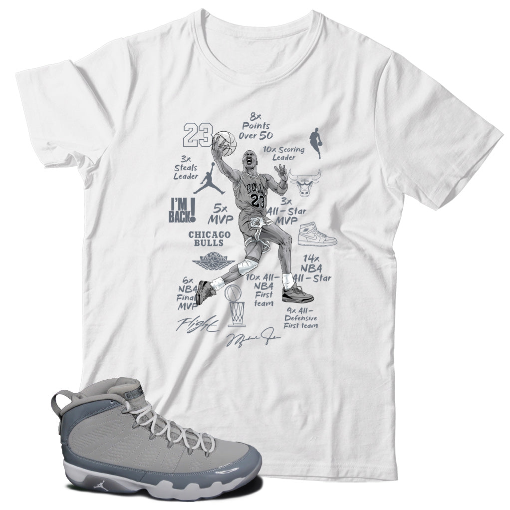 Jordan 9 Cool Grey shirt