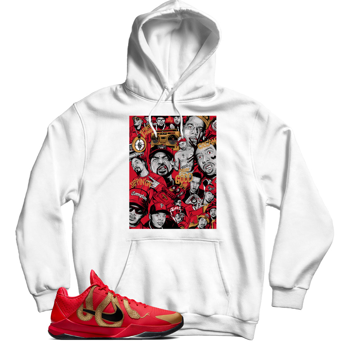 Kobe 5 Protro Year of the Mamba Red hoodie