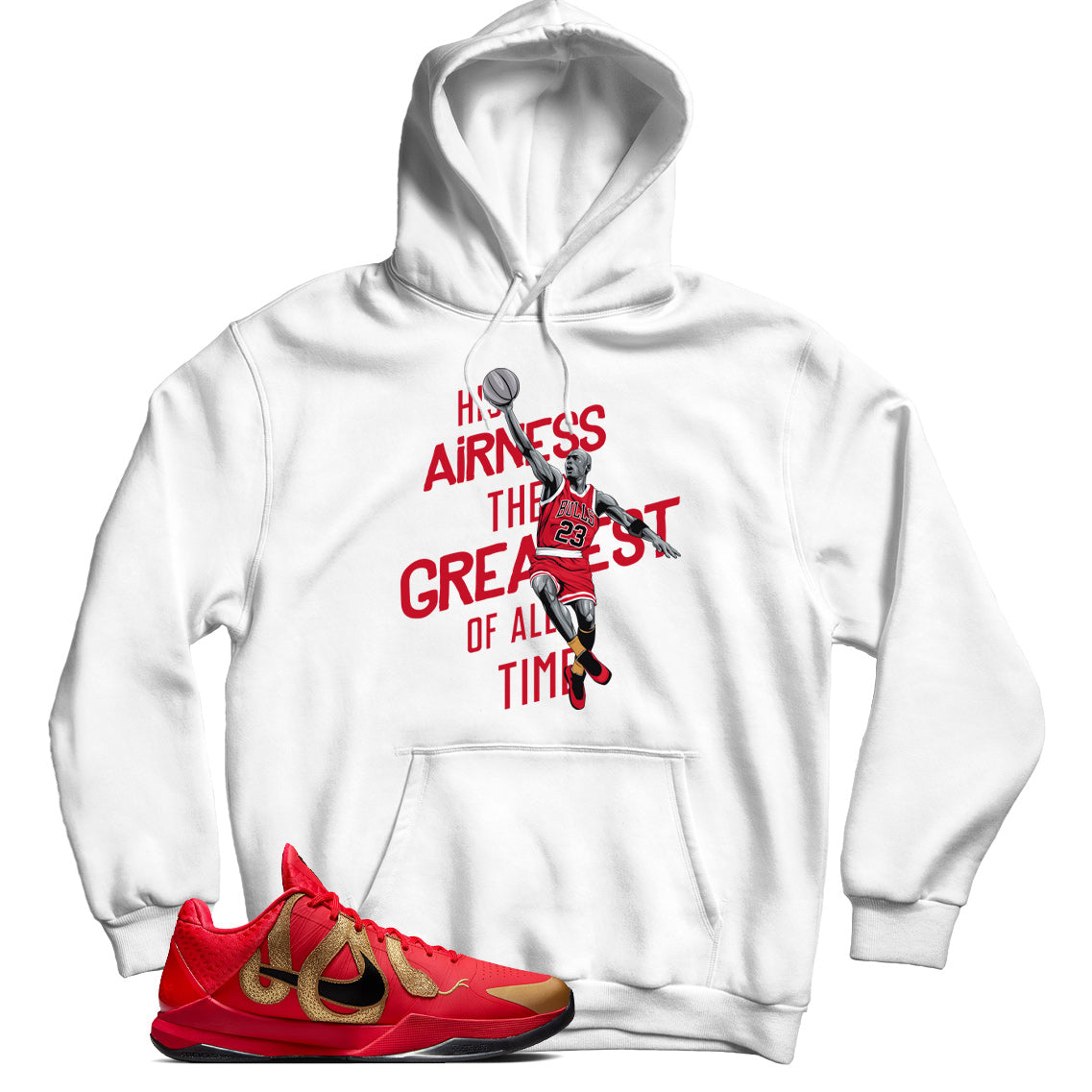 Kobe 5 Protro Year of the Mamba Red hoodie