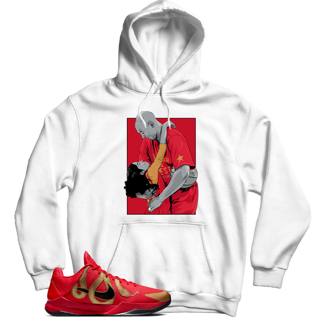 Kobe 5 Protro Year of the Mamba Red hoodie