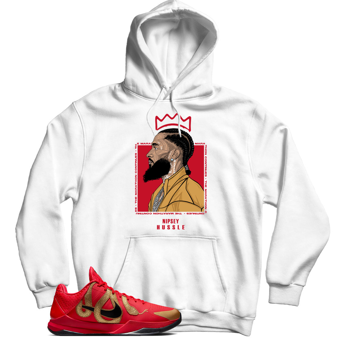 Kobe 5 Protro Year of the Mamba Red hoodie