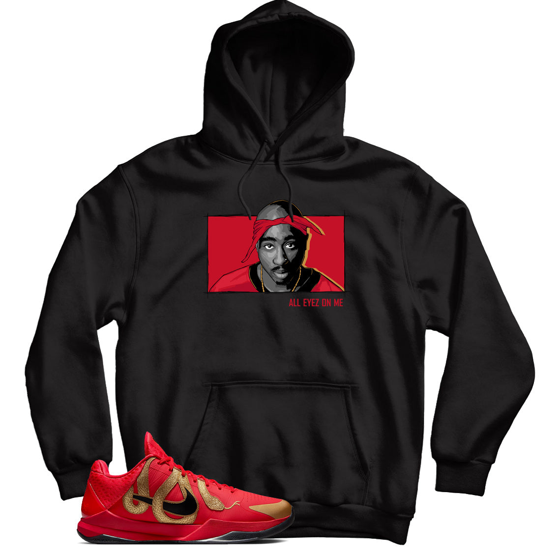 Kobe 5 Protro Year of the Mamba Red hoodie