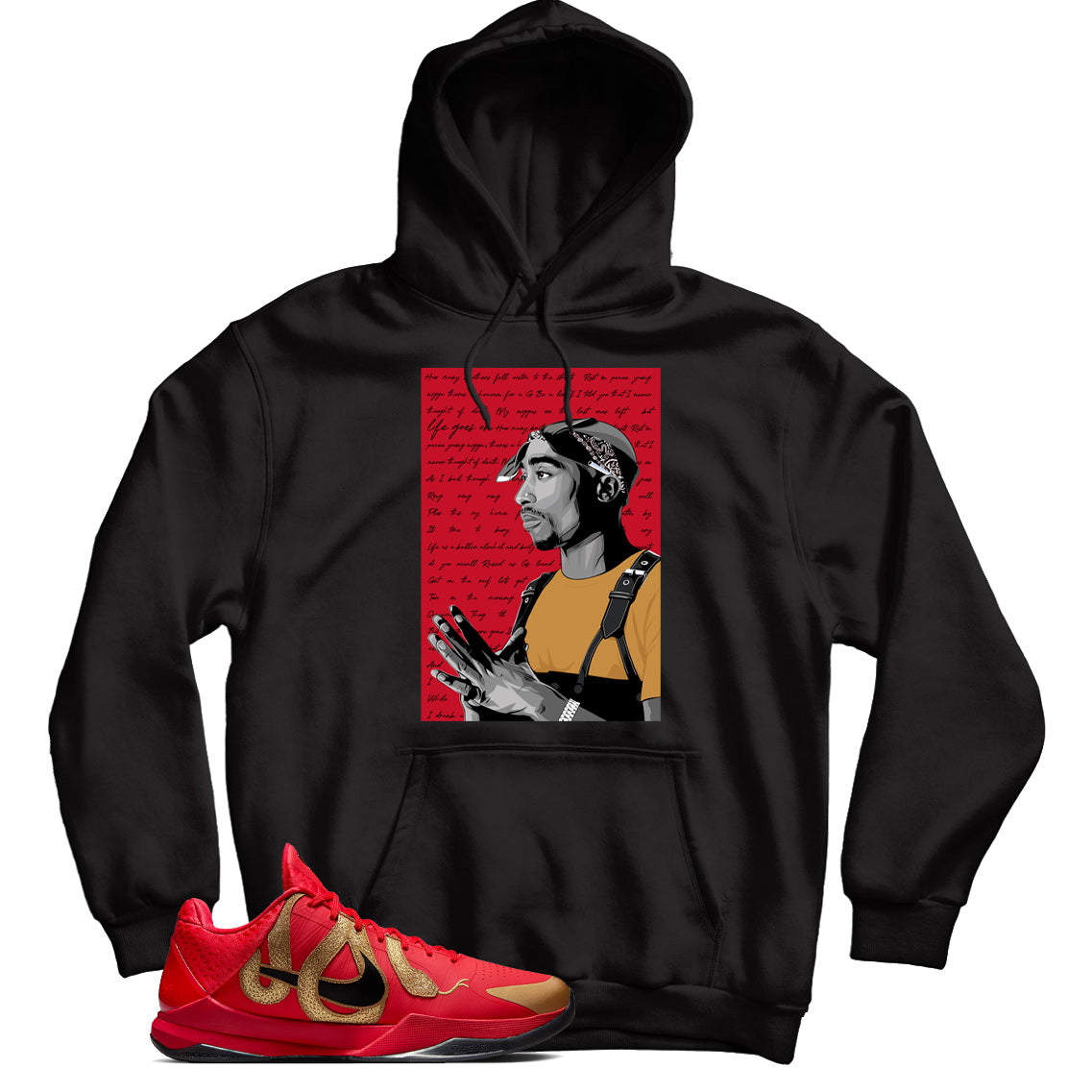 Kobe 5 Protro Year of the Mamba Red hoodie