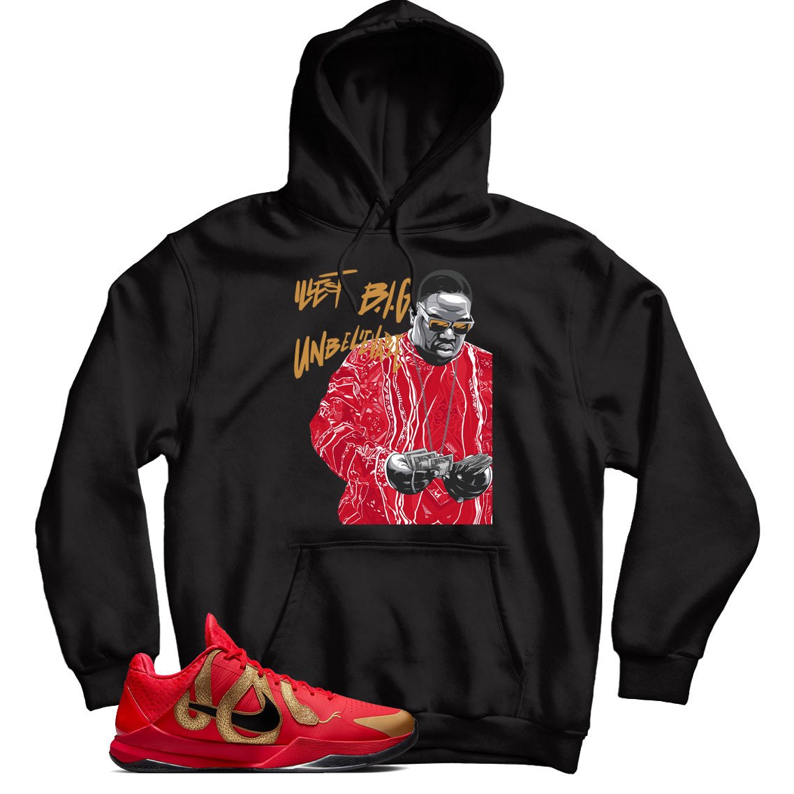 Kobe 5 Year of the Mamba Red hoodie