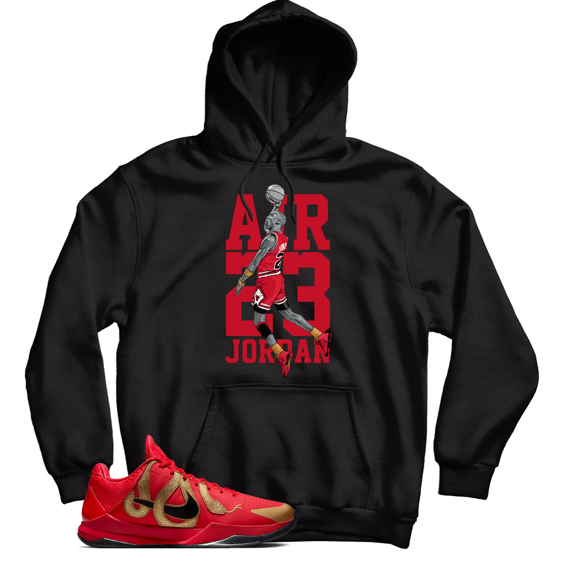 Kobe 5 Protro mamba Red hoodie