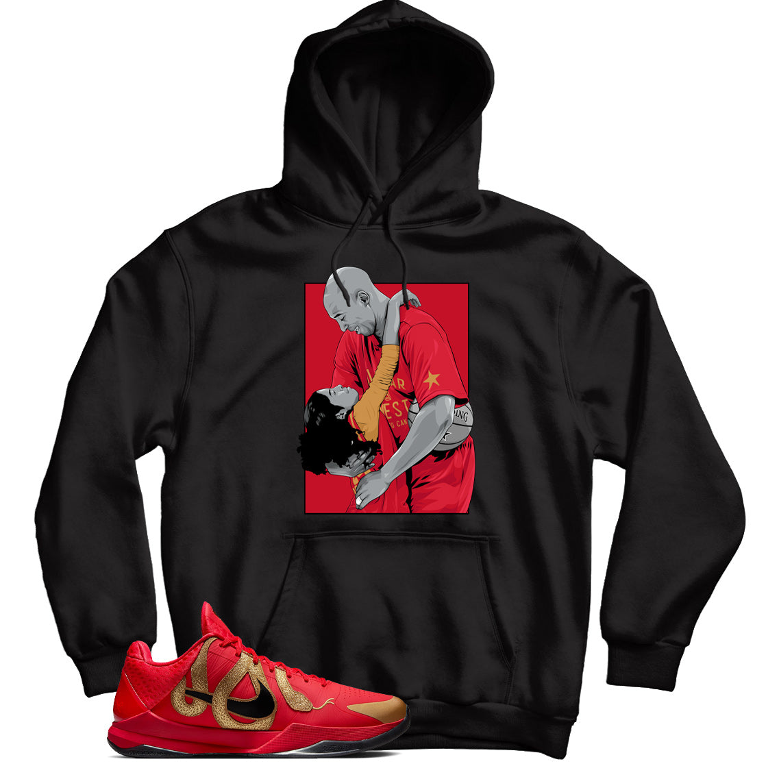 Kobe 5 Protro Year of the Mamba Red hoodie