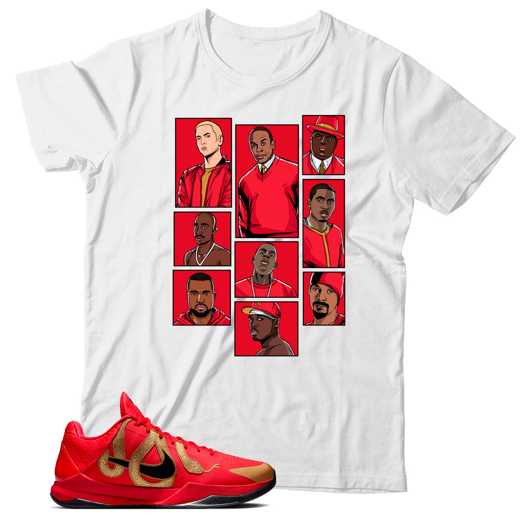 Kobe 5 Protro Mamba Red shirt