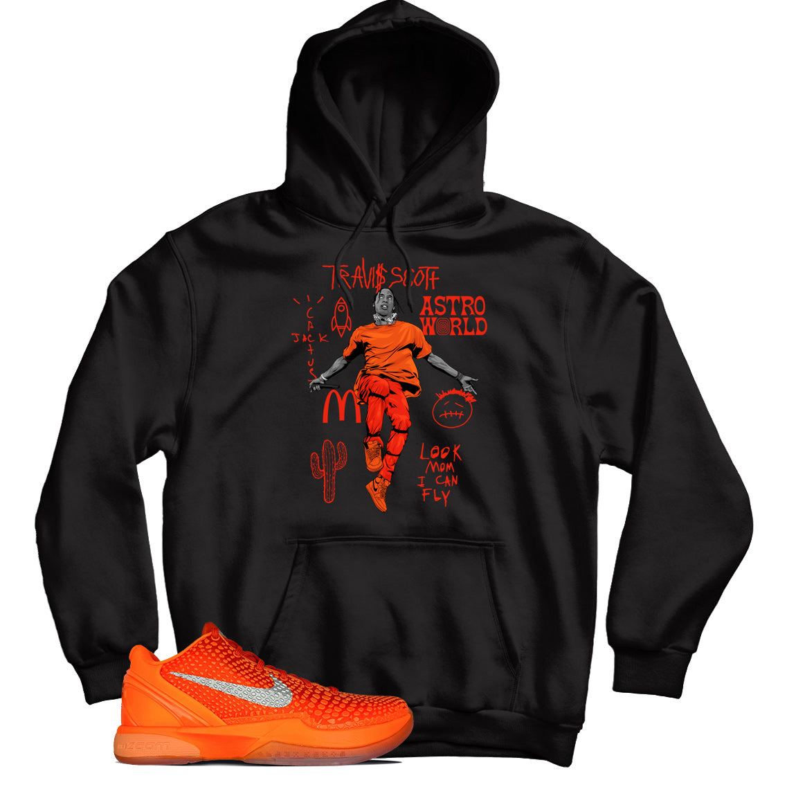 Hoodie Match Nike Kobe 6 Protro Total Orange