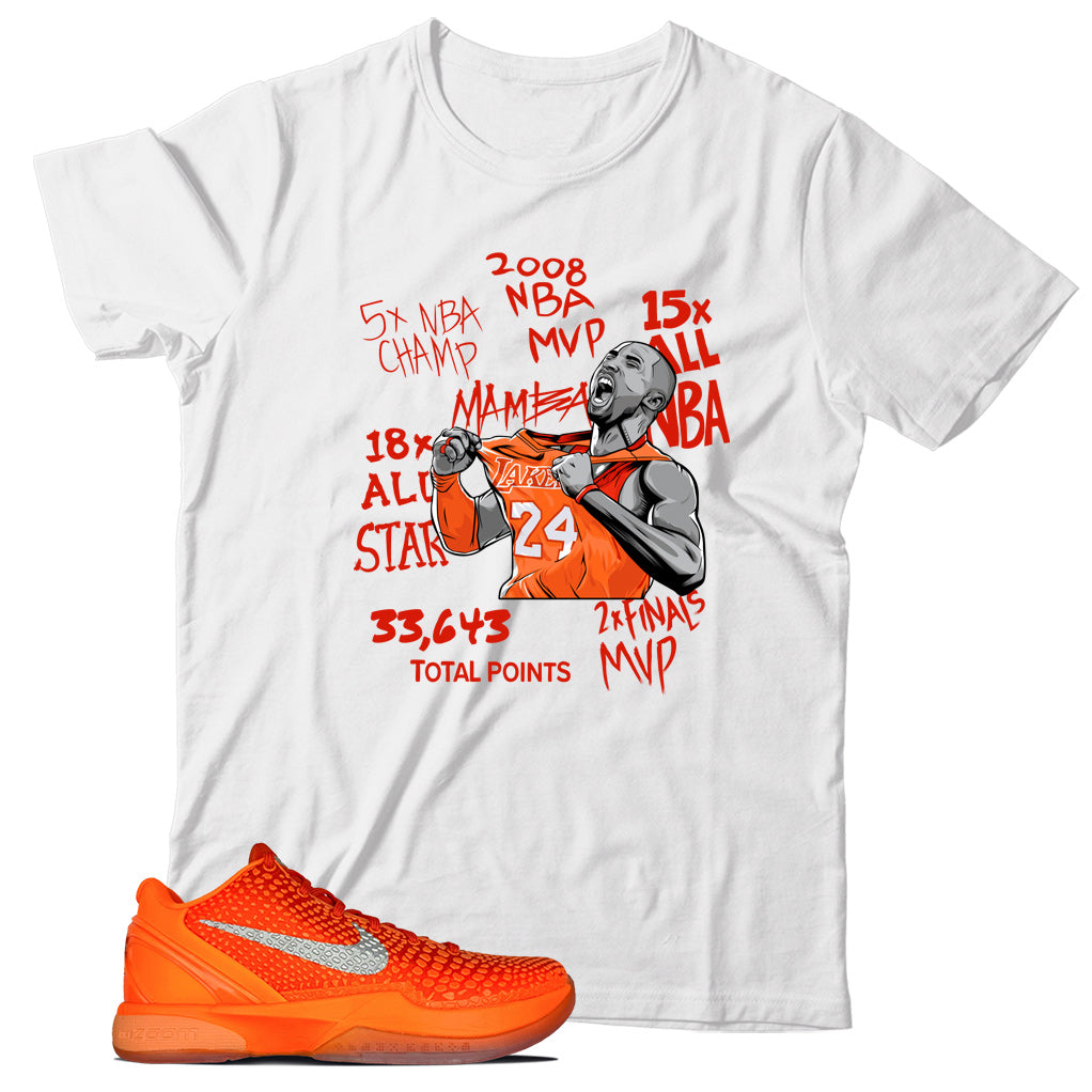 T-Shirt Match Nike Kobe 6 Protro Total Orange