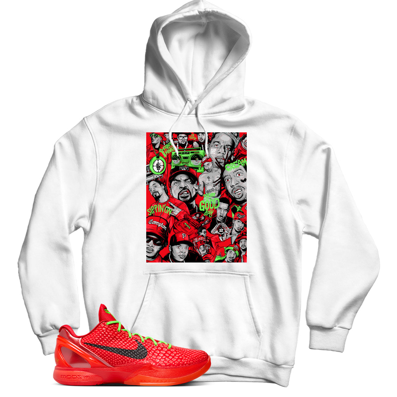 Kobe 6 Protro Reverse Grinch hoodie