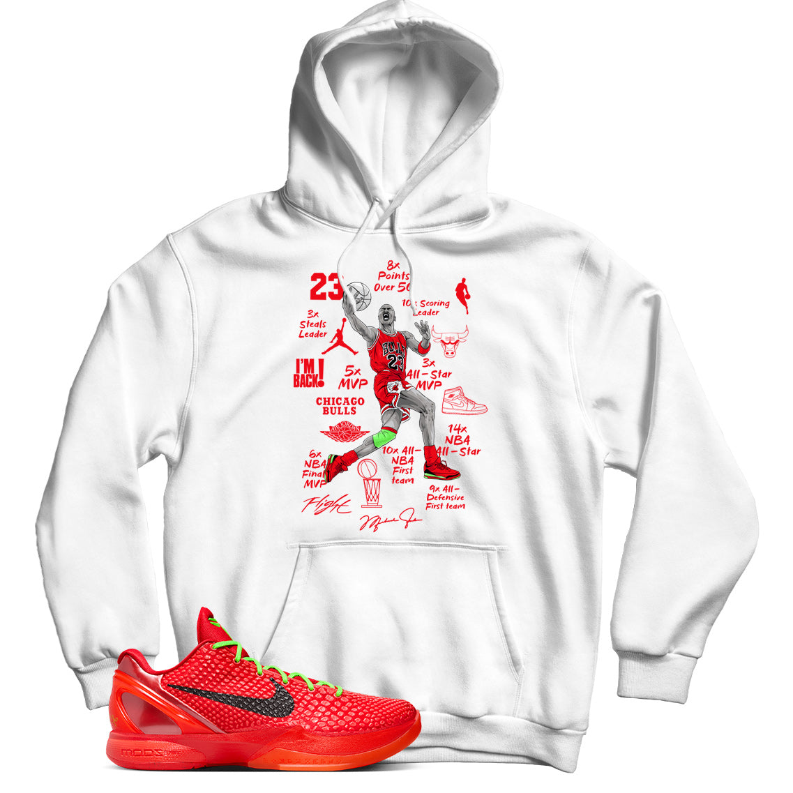 Kobe 6 Reverse Grinch hoodie