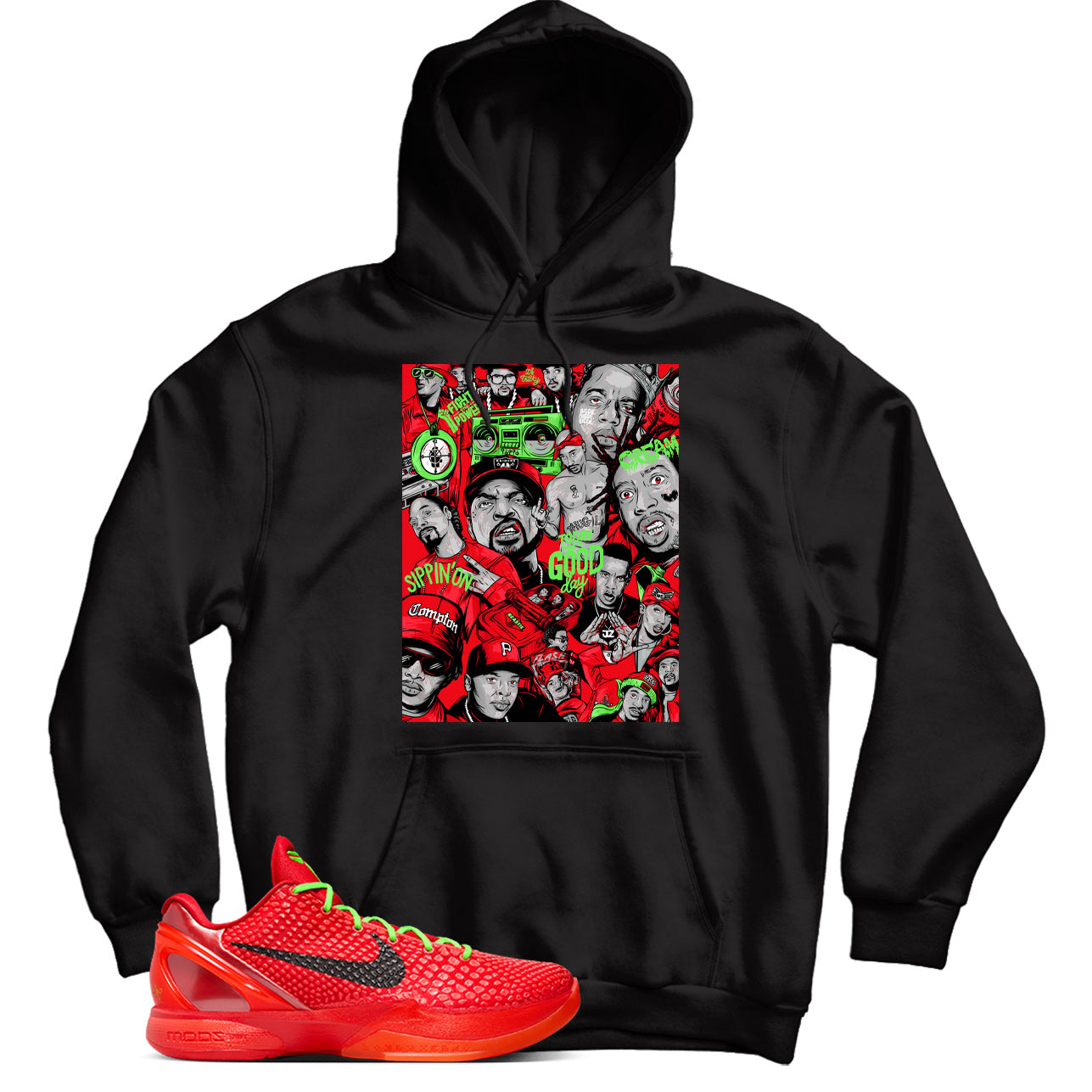 Kobe 6 Protro Reverse Grinch hoodie
