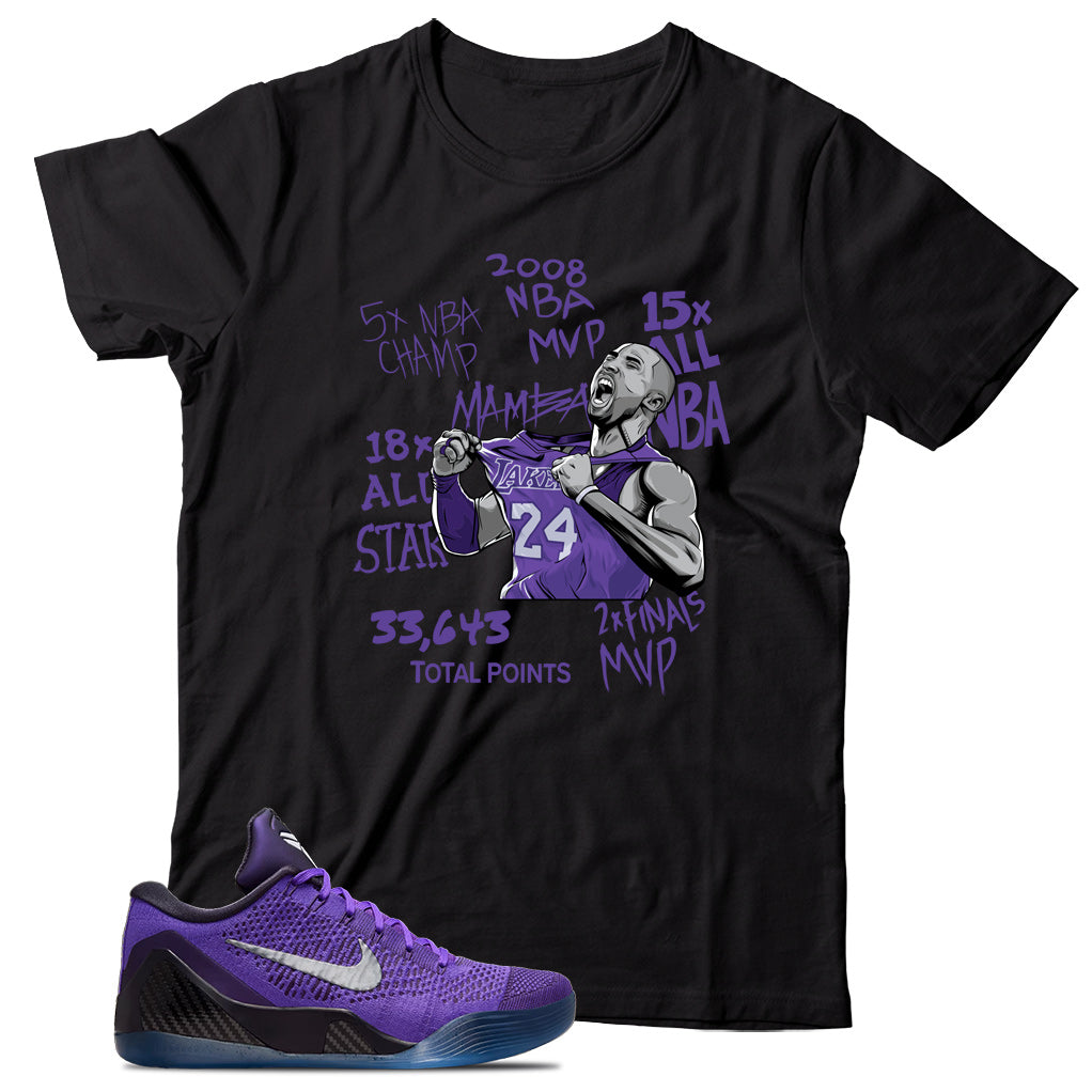 Kobe 9 Elite Low Protro Moonwalker shirt