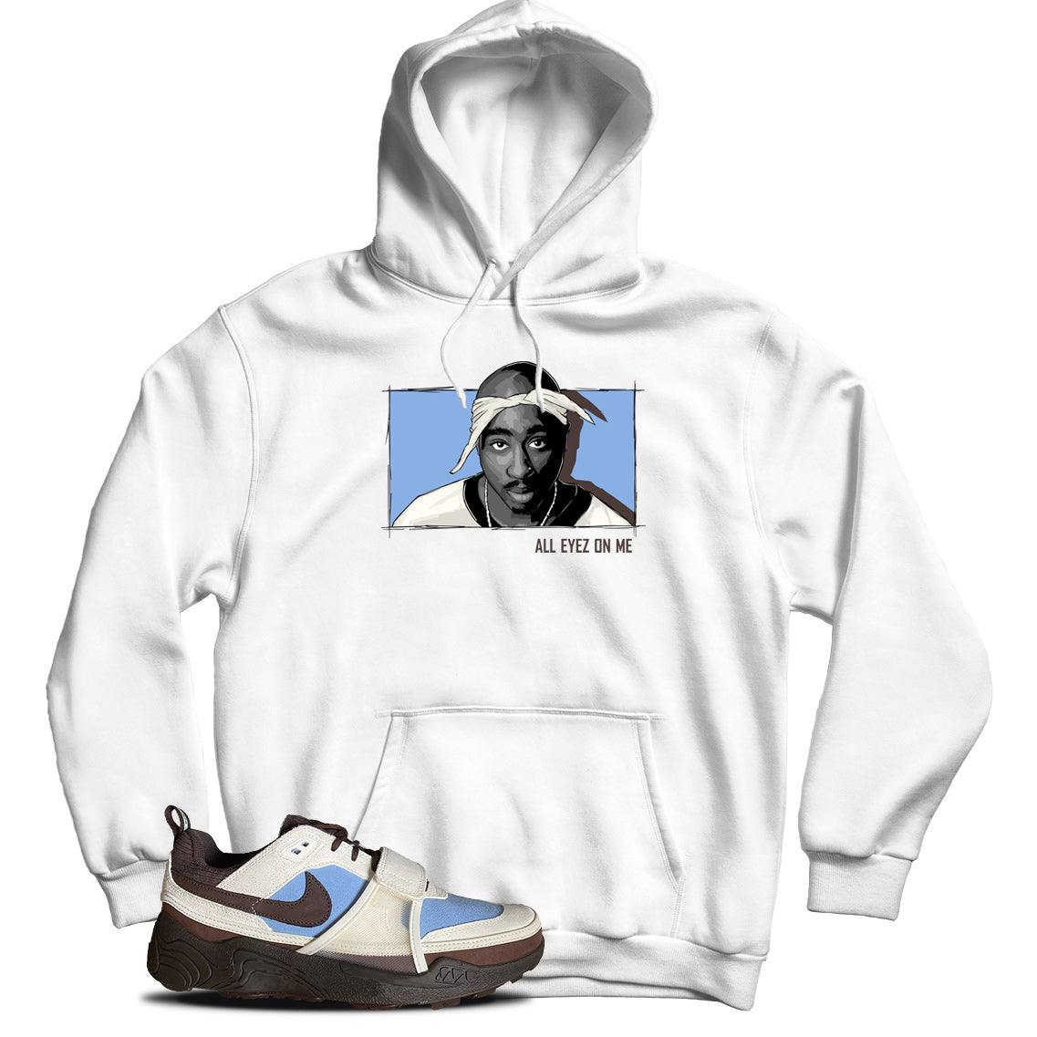 Nike Zoom Field Jaxx Travis Scott Leche Blue hoodie