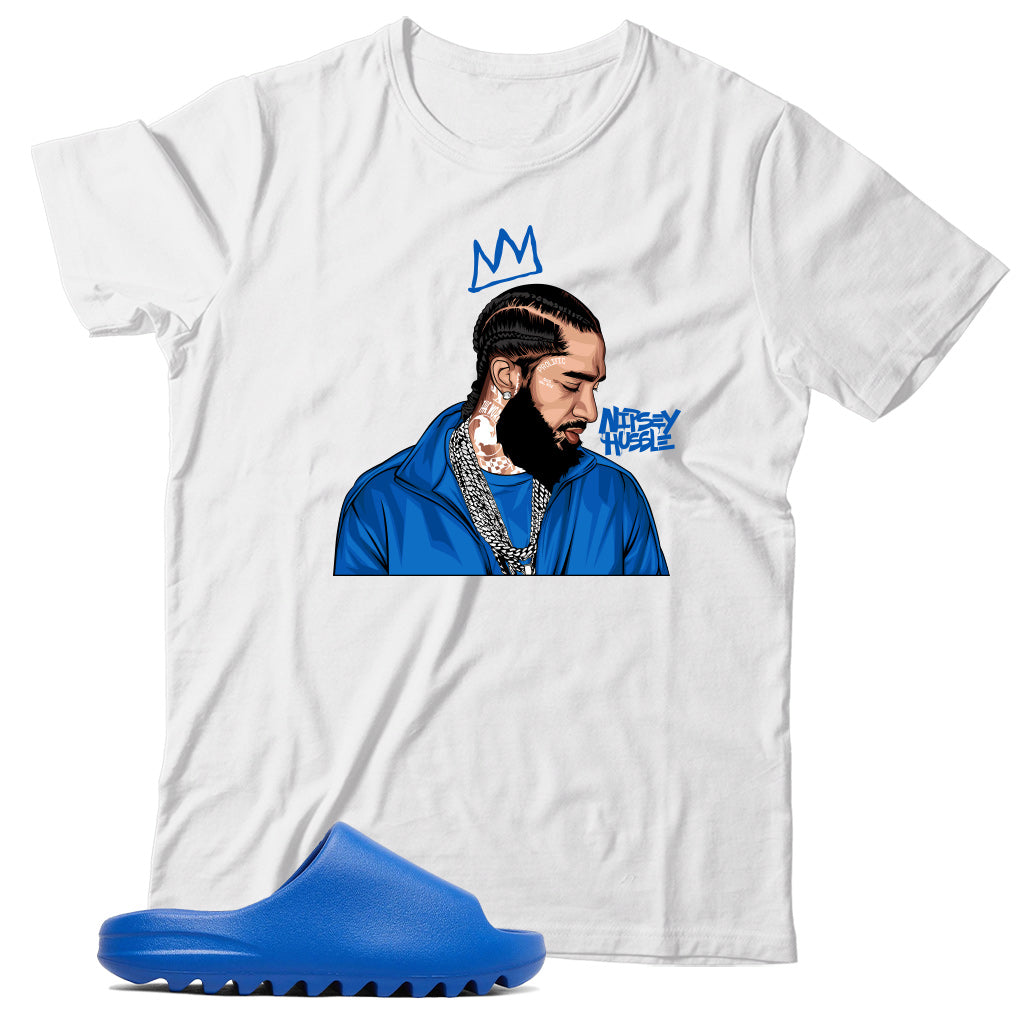 shirt match Yeezy Slide Azure