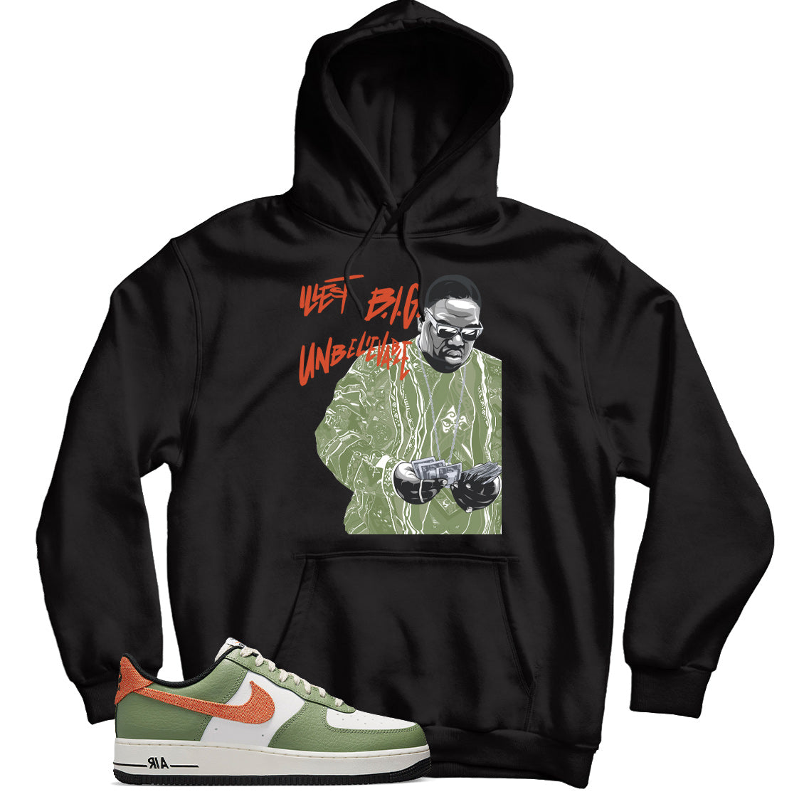 Air Force 1 Low Oil Green hoodie