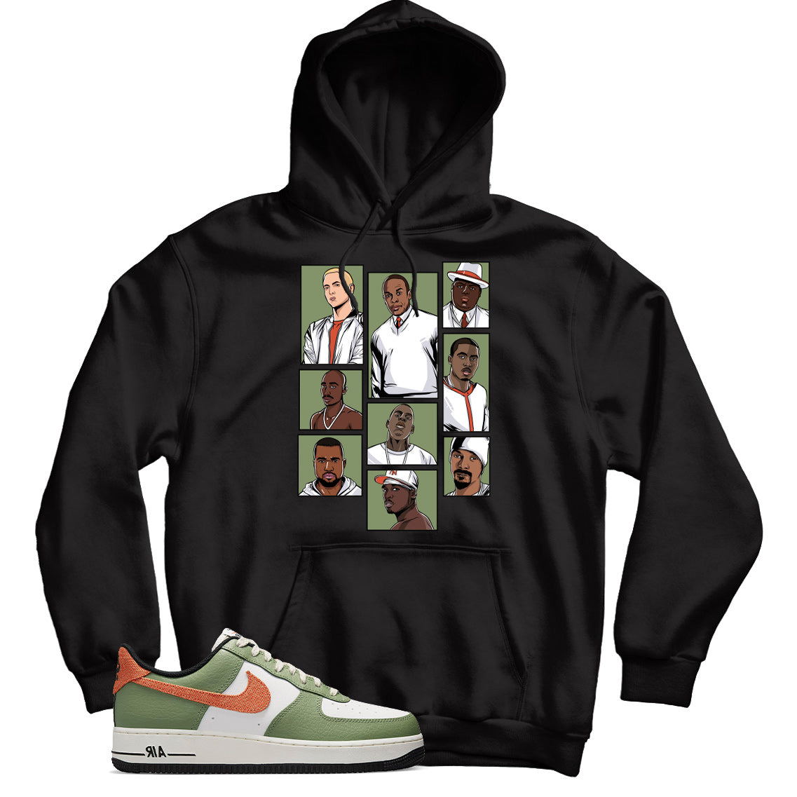 Air Force 1 Low Oil Green hoodie