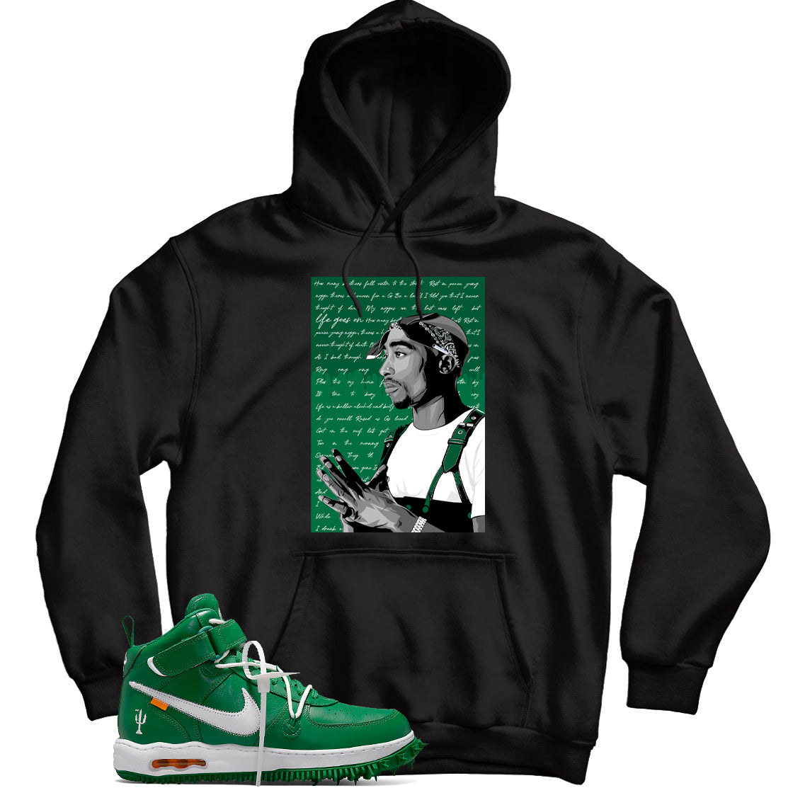 Air Force 1 Off-White Pine Green hoodie