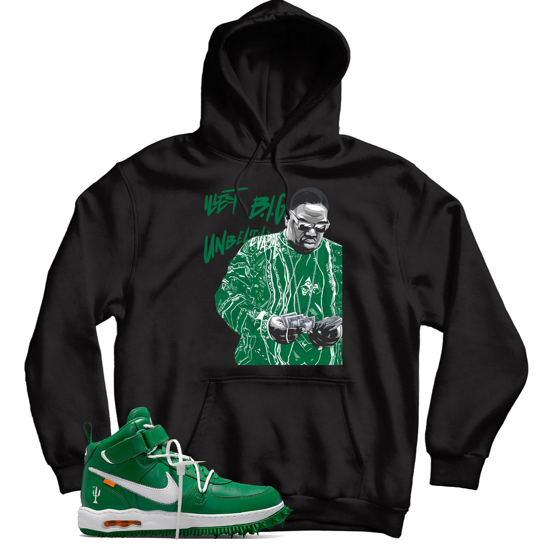 Air Force 1 Off-White Pine Green hoodie