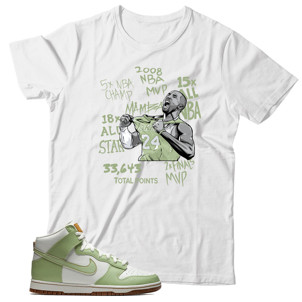 Dunk High Swoosh Honeydew shirt