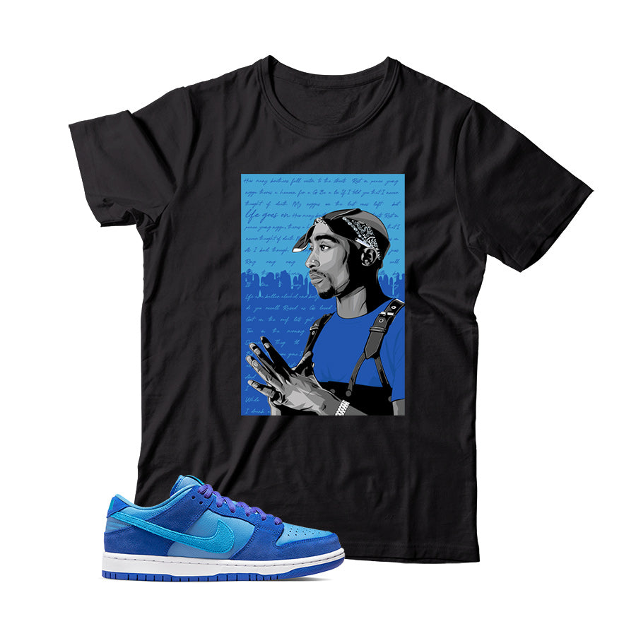 Dunk Low Blue Raspberry shirt