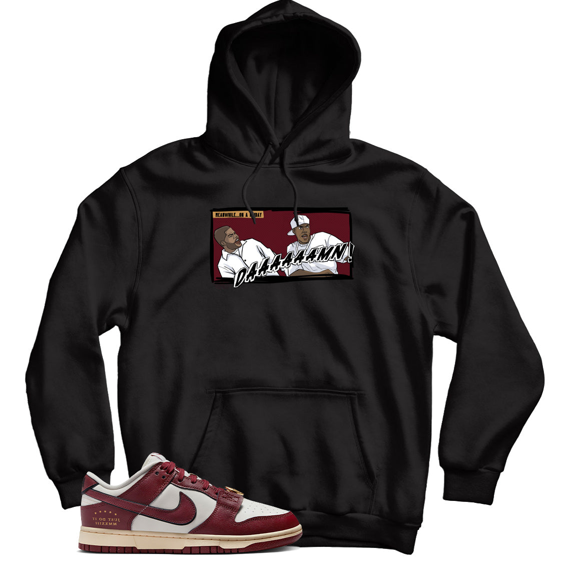 Hoodie Match Dunk Low Just Do It Sail Team Red