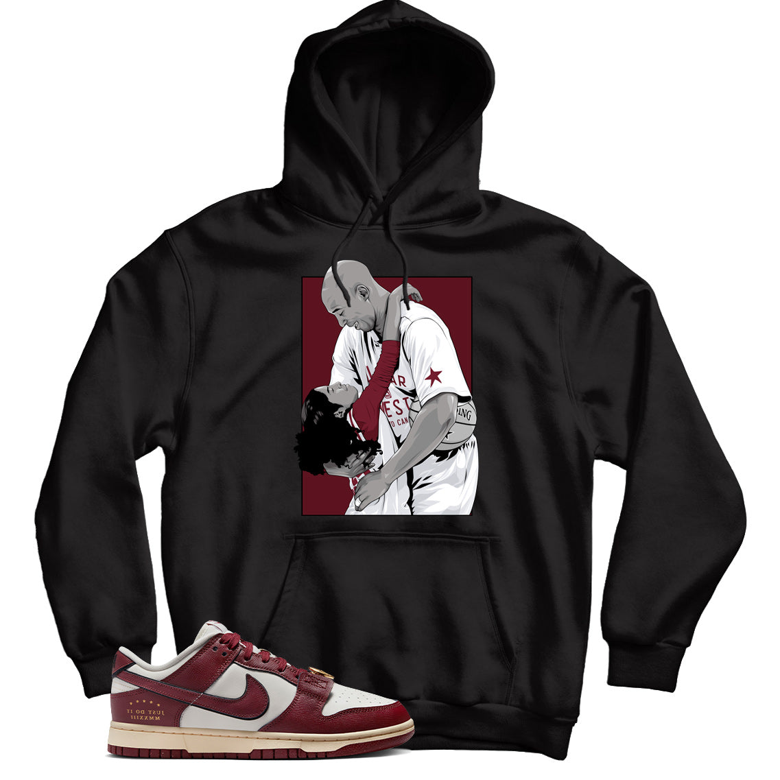 Dunk Low Just Do It Sail Team Red hoodie