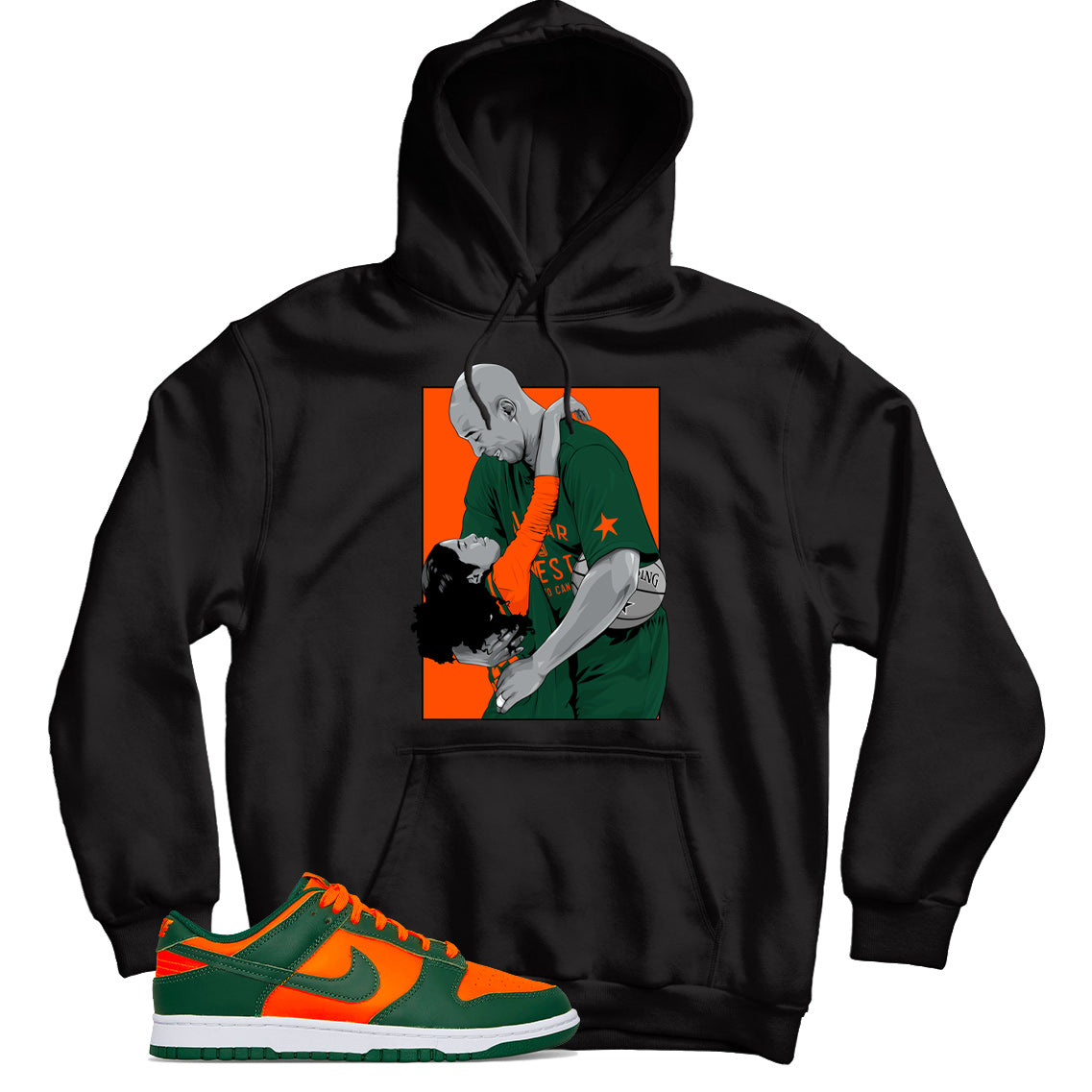 Dunk Low Miami Hurricanes hoodie