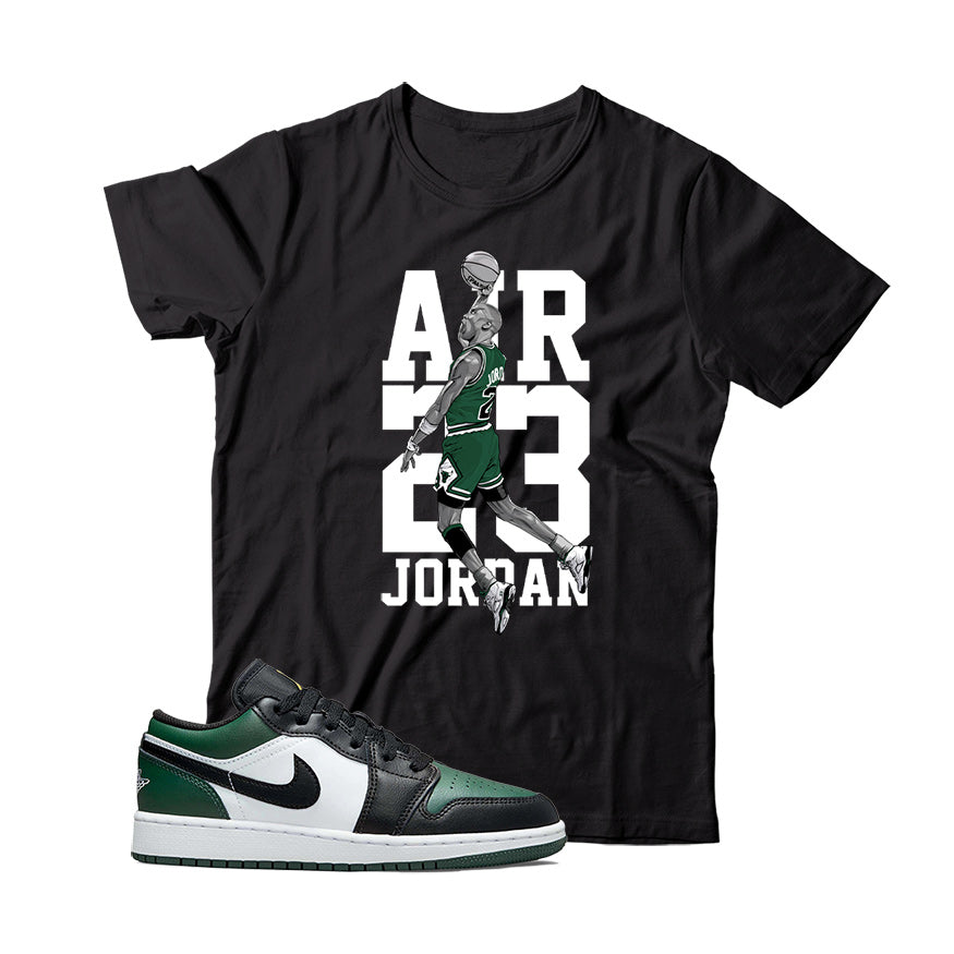 jordan 1 low green toe t shirt