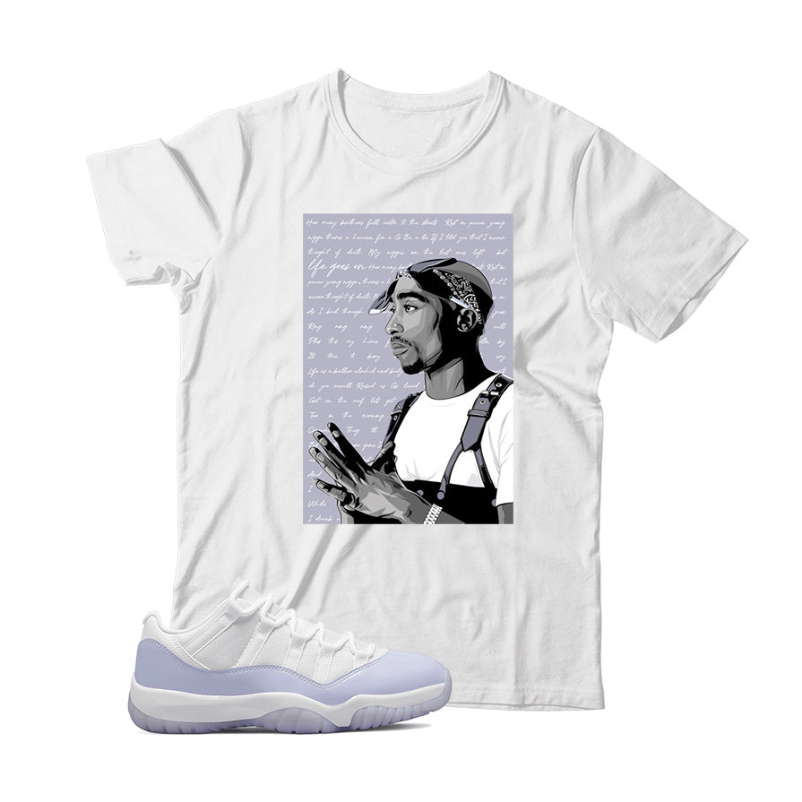 Jordan 11 Low Pure Violet shirt