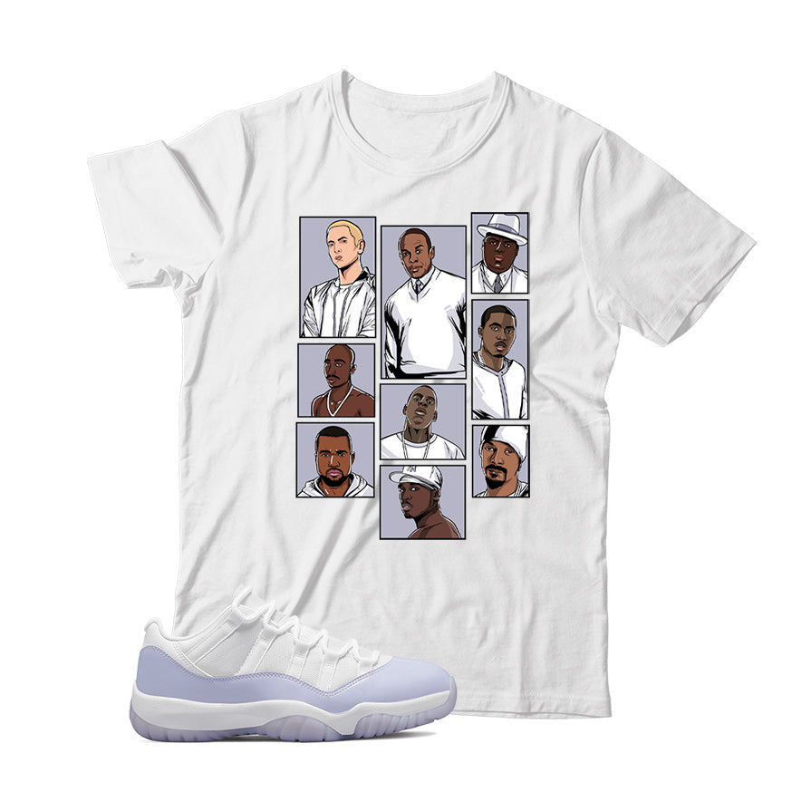 Jordan 11 Low Pure Violet shirt
