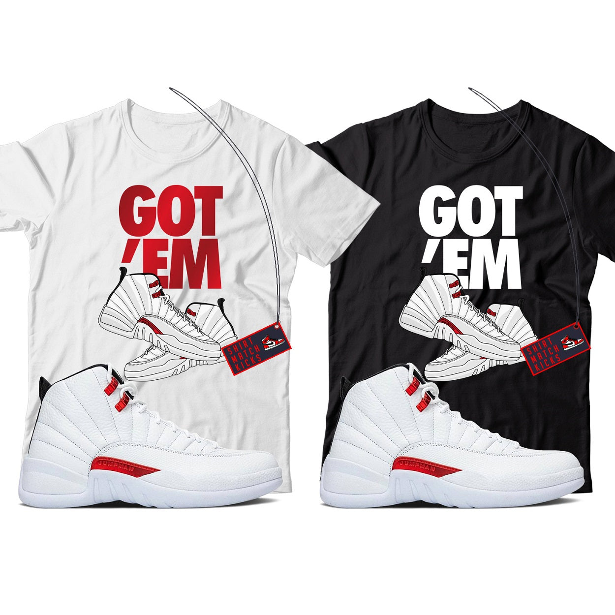 T-Shirt Match Jordan 12 Twist