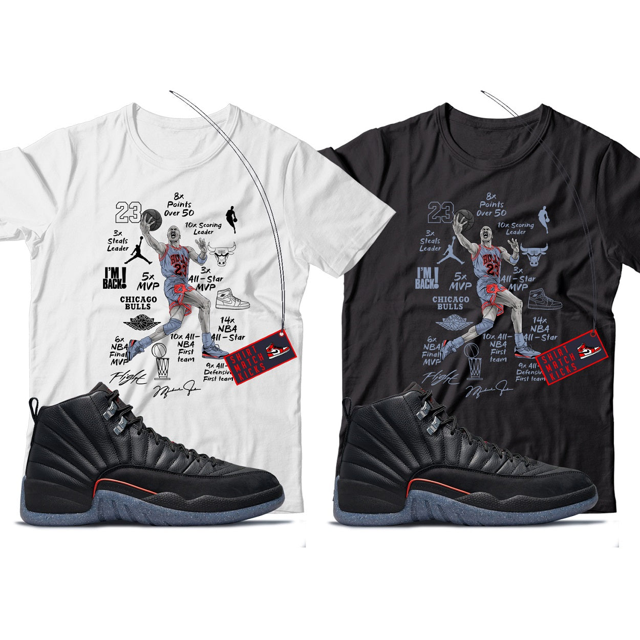 T-Shirt Match Jordan 12 Utility Grind