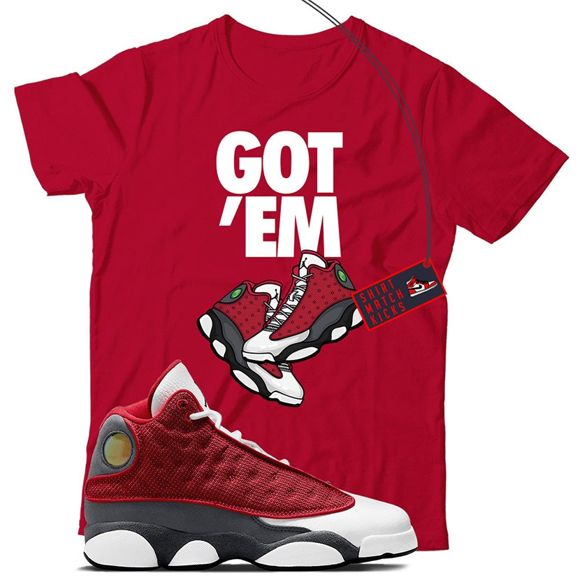 Jordan 13 Red Flint shirt