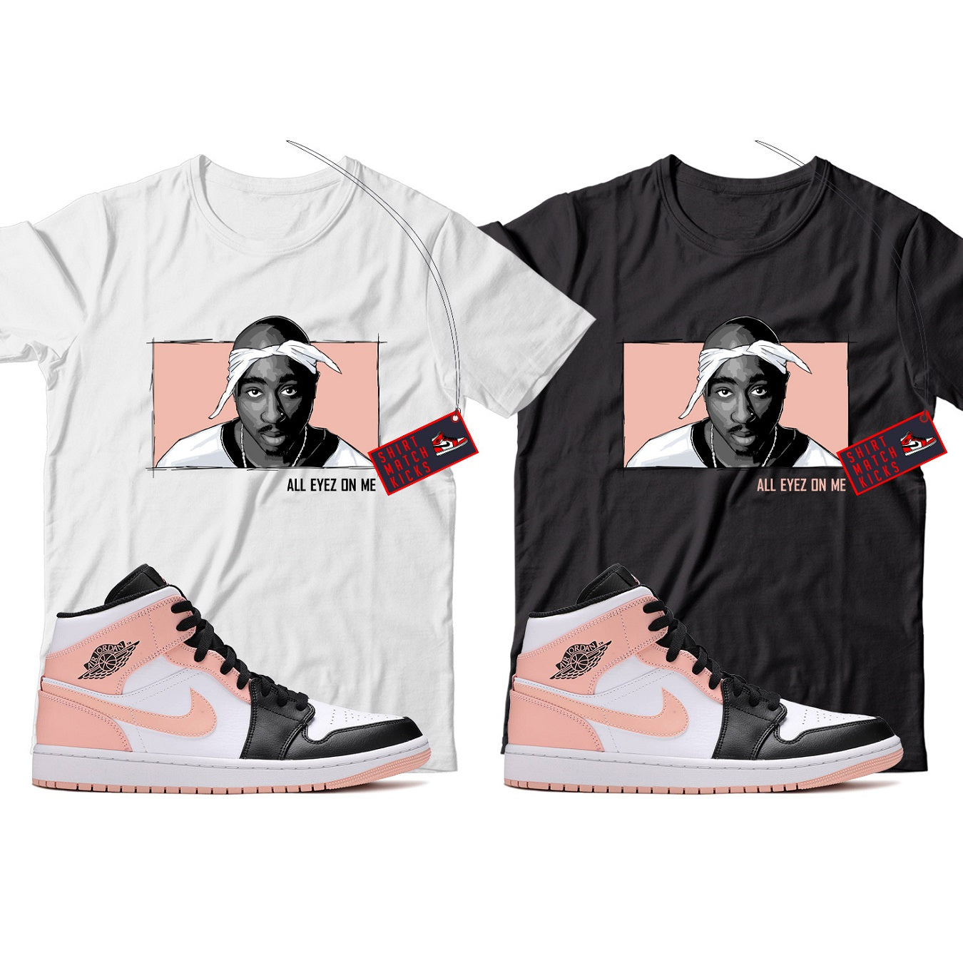 T-Shirt Match Jordan 1 Crimson Tint