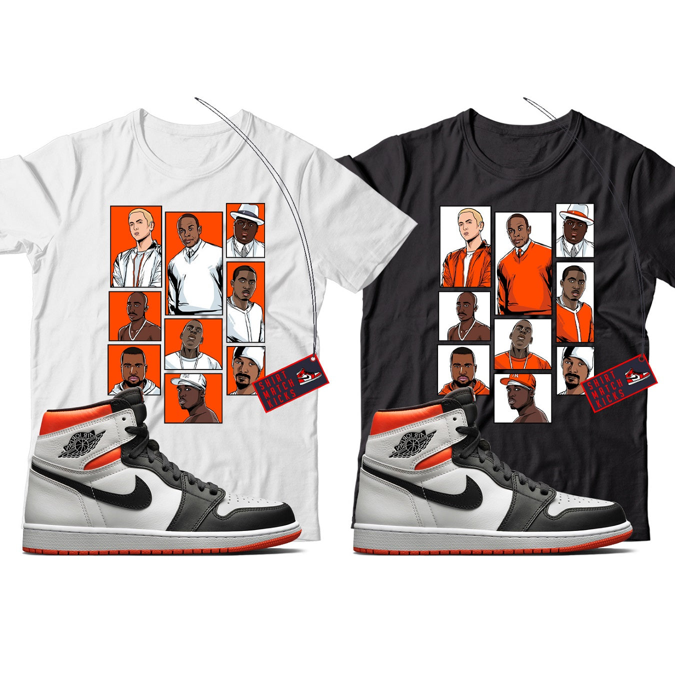 Shirt Match Jordan 1 Electro Orange