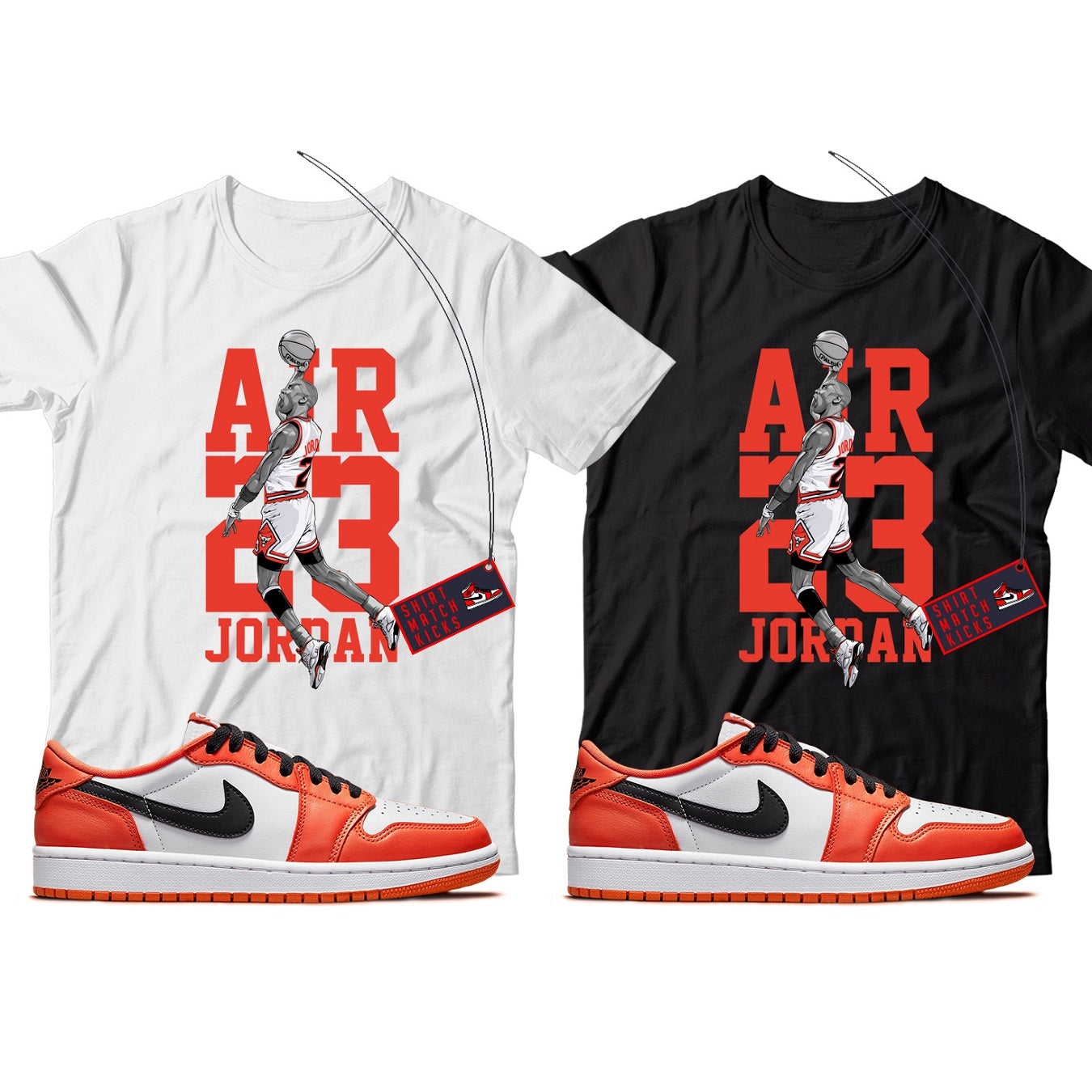 Shirt Match Jordan 1 Low Starfish