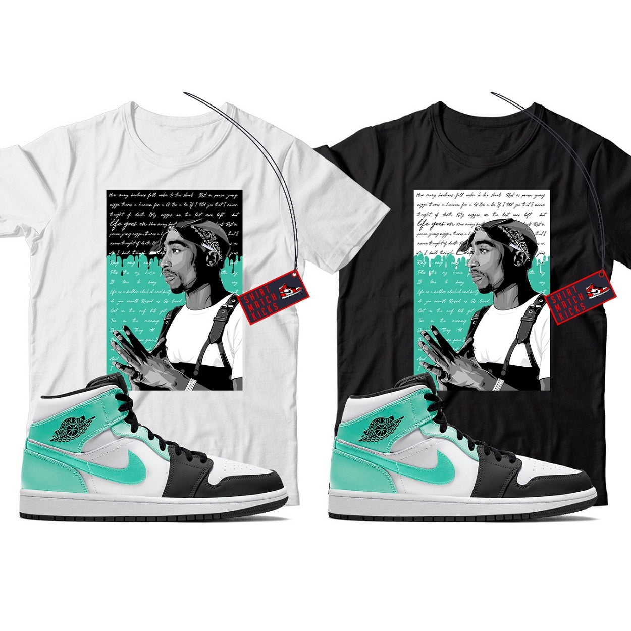 T-Shirt Match Jordan 1 Tropical Twist