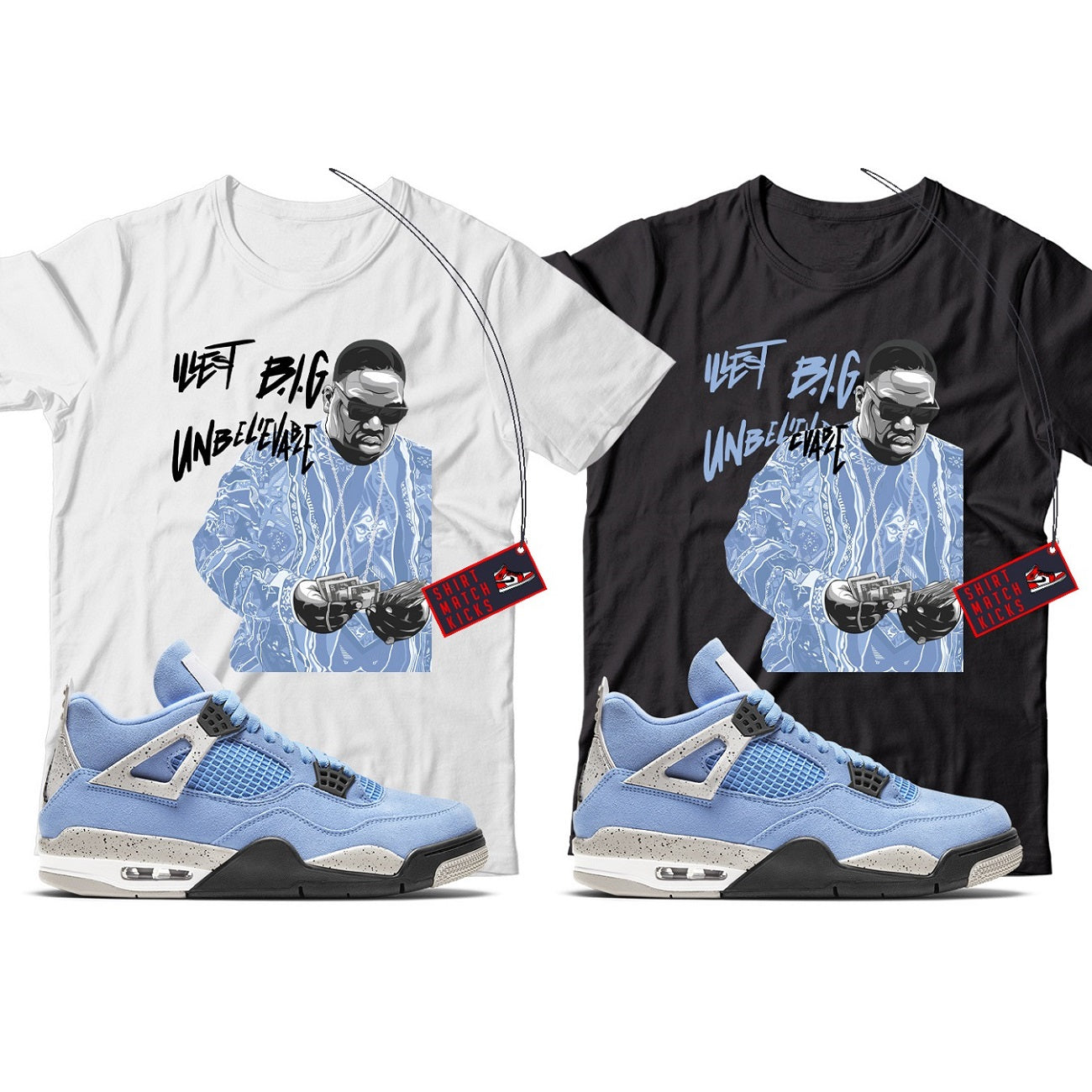 Shirt Match Jordan 4 University Blue