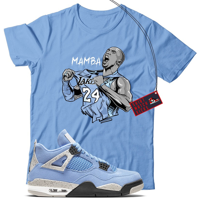 jordan 4 university blue shirt
