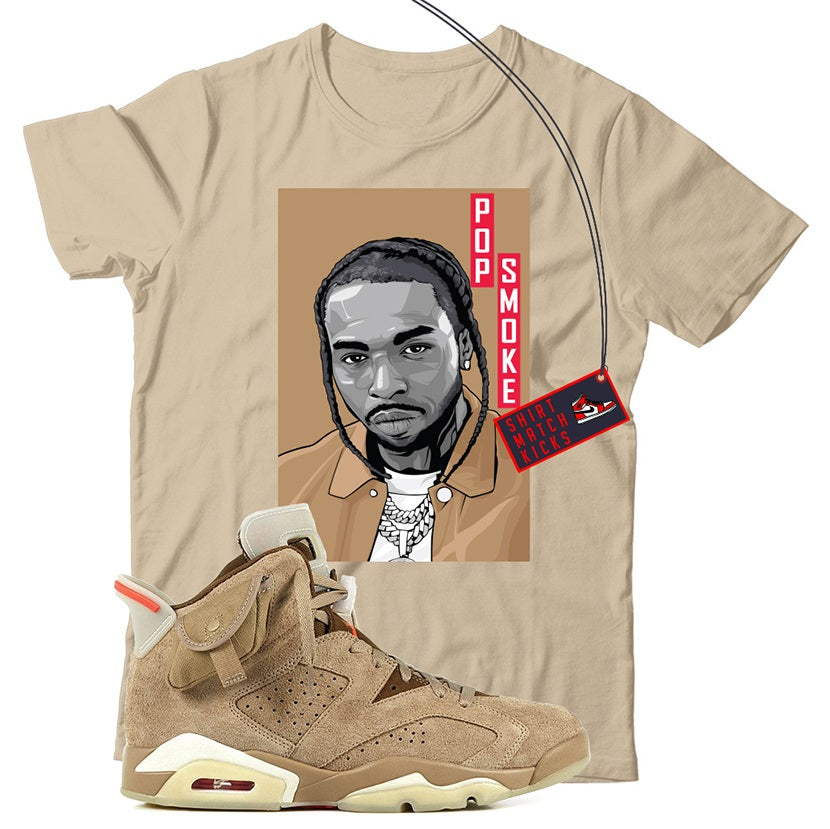 Shirt Match Travis Scott x Jordan 6 British Khaki